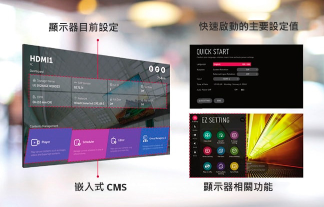 LG_55VH7E極窄邊框電視牆-直覺式功能表結構
